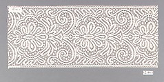Lace Sample, Designed by Bert Edson, Cotton (?) lace, American