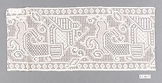 Lace Sample, Bert Edson American, Cotton (?) lace, American