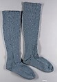 Stockings, United Society of Believers in Christ’s Second Appearing (“Shakers”)  American, Wool, American, Shaker