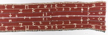 Belt fragment, woven, Peruvian