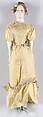 Doll, Papier-maché, glass, hair, silk, lace, gauze