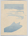 "The Derelict" or "The Lost Boat", Arthur Wesley Dow  American, Color woodcut; trial proof of single color block, American
