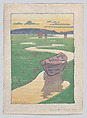 "The Derelict" or "The Lost Boat", Arthur Wesley Dow  American, Color woodcut, American