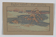 Nabby's Point, Arthur Wesley Dow  American, Color woodcut; trial proof on brown paper, American