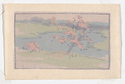 Nabby's Point, Arthur Wesley Dow  American, Color woodcut on cream paper, American