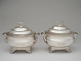 Covered Sauce Tureen, Edward Lownes (1792–1834), Silver, American