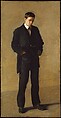 The Thinker: Portrait of Louis N. Kenton, Thomas Eakins  American, Oil on canvas, American