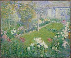 Un Jardin, Maison Baptiste, Theodore Earl Butler  American, Oil on canvas, American