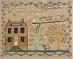 Embroidered Sampler, Millsent Connor (born 1789), Embroidered silk on linen, American