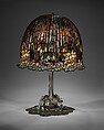 Lamp, Designed by Louis C. Tiffany (American, New York 1848–1933 New York), Leaded Favrile glass and bronze, American