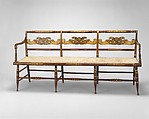 Settee, Attributed to Lambert Hitchcock (1795–1852), Wood, American