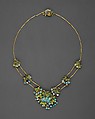 Necklace, Louis C. Tiffany (American, New York 1848–1933 New York), Opals, gold, enamel, American
