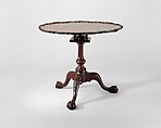Tilt-Top Table, Mahogany; brass, iron, American