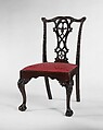 Side Chair, Mahogany, Atlantic white cedar, yellow pine; upholstery (modern), American