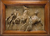 The Horses of Anahita or The Flight of Night, William Morris Hunt  American, Plaster, tinted, American