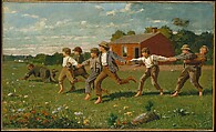 Snap the Whip, Winslow Homer (American, Boston, Massachusetts 1836–1910 Prouts Neck, Maine), Oil on canvas, American