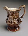 Pitcher, American Pottery Manufacturing Company (1833–ca. 1854), Earthenware, American