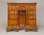 Bureau table, Attributed to John Townsend (1732–1809), Mahogany, chestnut, tulip poplar, American