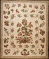 Chintz appliquéd quilt, Mary Malvina Cook Taft (1812–1905), Cotton, Chintz appliquéd, American