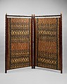 Screen, Designed by Lockwood de Forest (American, New York 1850–1932 Santa Barbara, California), Teak, plaited matting, mixed metals, American
