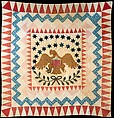 Quilt, Eagle pattern, Cotton, American