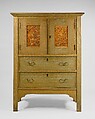 Linen Press, Byrdcliffe Arts and Crafts Colony  American, Oak, tulip poplar, brass, American