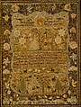 Sampler, Rebekah S. Munro  American, Silk embroidery on linen, American