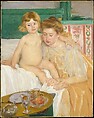 Mother and Child (Baby Getting Up from His Nap), Mary Cassatt American, Oil on canvas, American