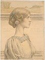 Mrs. Helen Moser Gordon, later Mrs. Ivanowski, Bryson Burroughs (American, Hyde Park, Massachusetts 1869–1934 New York), Colored chalk and graphite on tan board, American