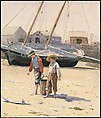 A Basket of Clams, Winslow Homer (American, Boston, Massachusetts 1836–1910 Prouts Neck, Maine), Watercolor on wove paper, American