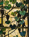 Grapevine Panel, Designed by Louis C. Tiffany (American, New York 1848–1933 New York), Leaded favrile glass, American