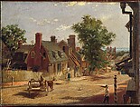 Old Annapolis, Francis Street, Francis Blackwell Mayer American, Oil on canvas, American