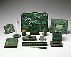 Stamp Box, Designed by Louis C. Tiffany (American, New York 1848–1933 New York), Favrile glass, bronze, American