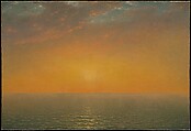 Sunset on the Sea, John Frederick Kensett American, Oil on canvas, American