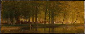 The Camp Meeting, Worthington Whittredge  American, Oil on canvas, American