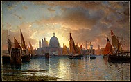 Santa Maria della Salute, Sunset, William Stanley Haseltine  American, Oil on canvas, American