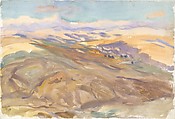 Sunset, John Singer Sargent (American, Florence 1856–1925 London), Watercolor, gouache, and graphite on white wove paper, American