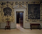 Woodwork and Wallpaper from the Great Hall of Van Rensselaer Manor House, Wood, paper, and paint, American