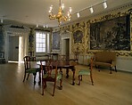 Woodwork and Wallpaper from the Great Hall of Van Rensselaer Manor House, Wood, paper, and paint, American