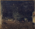 Nocturne in Green and Gold, James McNeill Whistler (American, Lowell, Massachusetts 1834–1903 London), Oil on canvas, American