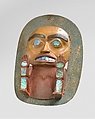 Headdress Frontlet, Wood, abalone shell, pigment, Tsimshian