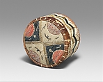 Lidded Box, Birchbark, wood, spruce root, quill, Micmac