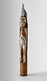 Tamanous Pole, Wood, pigment, Salish