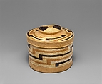 Lidded Basket, Plant fiber, Tlingit