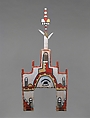 Tablita (includes attachment), Cotton, wood, pigment, Hopi
