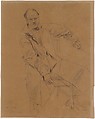 Paul Manship, John Singer Sargent (American, Florence 1856–1925 London), Charcoal on pinkish brown wove paper, American