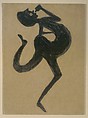 Female Drinker, Bill Traylor (American, Benton, Alabama 1853/54–1949 Montgomery, Alabama), Gouache and pencil on cardboard, American