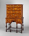 High chest of drawers, Maple, black walnut, poplar, eastern white pine, American