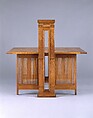 Print Table, Frank Lloyd Wright (American, Richland Center, Wisconsin 1867–1959 Phoenix, Arizona), White oak, American