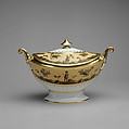 Covered tureen, Attributed to Dihl et Guérhard (French, 1781–ca. 1824), Porcelain, French, for American market